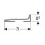 Geberit Profil wykończeniowy do odpływu ściennego 115 cm 154.340.FW.1 - zdjęcie 2