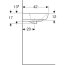 Geberit Selnova Square Umywalka wisząca 50x42 cm biała 500.301.01.7 - zdjęcie 5