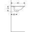 Geberit Selnova Square Umywalka wpuszczana w blat 55x45 cm biała 500.306.01.1 - zdjęcie 3