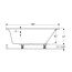 Geberit Selnova Square Wanna narożna 160x100 cm lewa biały połysk 554.290.01.1 - zdjęcie 4