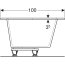 Geberit Selnova Square Wanna narożna 160x100 cm prawa biała 554.292.01.1 - zdjęcie 5