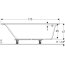 Geberit Selnova Square Wanna narożna 170x105 cm prawa biała 554.293.01.1 - zdjęcie 3