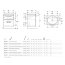 Geberit Selnova Square Zestaw szafka podumywalkowa + umywalka wpuszczana w blat 59,1x50,2x70,3 cm biały/lava lakierowany mat 502.869.00.1 - zdjęcie 2