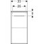 Geberit Selnova Szafka wisząca boczna 33x29,7x65 cm biały połysk 501.272.00.1 - zdjęcie 2