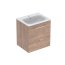 Geberit Selnova Umywalka z szafką 60x50,2 cm orzech włoski 501.254.00.1 - zdjęcie 1