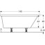 Geberit Selnova Wanna narożna 140x100 cm lewa biała 554.271.01.1 - zdjęcie 4
