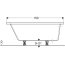 Geberit Selnova Wanna narożna 150x100 cm prawa biała 554.272.01.1 - zdjęcie 5