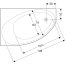 Geberit Selnova Wanna narożna 160x100 cm prawa biała 554.274.01.1 - zdjęcie 5