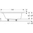 Geberit Selnova Wanna prostokątna 140x70 cm biała 554.280.01.1 - zdjęcie 3