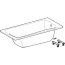Geberit Selnova Wanna prostokątna 150x70 cm biała 554.281.01.1 - zdjęcie 2