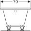 Geberit Selnova Wanna prostokątna 150x70 cm biała 554.281.01.1 - zdjęcie 5