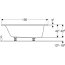 Geberit Selnova Wanna prostokątna 150x70 cm biała 554.281.01.1 - zdjęcie 3