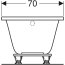 Geberit Selnova Wanna prostokątna 160x70 cm biała 554.282.01.1 - zdjęcie 5