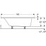 Geberit Selnova Wanna prostokątna 160x75 cm biała 554.283.01.1 - zdjęcie 3