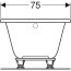 Geberit Selnova Wanna prostokątna 160x75 cm biała 554.283.01.1 - zdjęcie 5