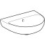 Geberit Selnova Umywalka wisząca 50x41 cm bez otworu na baterię biała 500.256.01.8 - zdjęcie 2