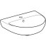Geberit Selnova Umywalka wisząca 50x41 cm z otworem na baterię biała 500.295.01.7 - zdjęcie 2