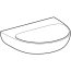 Geberit Selnova Umywalka wisząca 55x44 cm bez otworu na baterię biała 500.315.01.5 - zdjęcie 2
