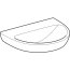 Geberit Selnova Umywalka wisząca 60x48 cm bez otworu na baterię biała 500.305.01.2 - zdjęcie 2