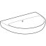 Geberit Selnova Umywalka wisząca 65x50 cm bez otworu na baterię biała 500.297.01.2 - zdjęcie 2