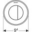 Geberit Sigma 10 Pneumatyczny przycisk WC chrom połysk/chrom mat 116.055.KH.1 - zdjęcie 4
