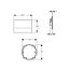 Geberit Sigma 80 Elektroniczny zestaw uruchamiający WC z zasilaczem szkło czarne 116.090.SG.1+115.861.00.1 - zdjęcie 3