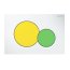 Geberit Sigma01 Przycisk WC biały/żółty/zielony 115.770.LA.5 - zdjęcie 1