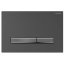 Geberit Sigma50 Przycisk WC prostokątny czarny chrom/czarny chrom szczotkowany z powłoką easy-to-clean 115.671.QD.2 - zdjęcie 1