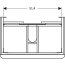 Geberit Smyle Square Szafka podumywalkowa 58,4x47x61,7 cm biały połysk/biały mat 500.352.00.1 - zdjęcie 4