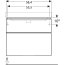 Geberit Smyle Square Szafka podumywalkowa 58,4x47x61,7 cm szary piaskowy połysk/szary piaskowy mat 500.352.JL.1 - zdjęcie 2