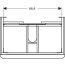 Geberit Smyle Square Szafka podumywalkowa 73,4x47x61,7 cm biały połysk/biały mat 500.353.00.1 - zdjęcie 4