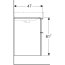 Geberit Smyle Square Szafka podumywalkowa 73,4x47x61,7 cm biały połysk/biały mat 500.353.00.1 - zdjęcie 3