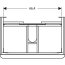 Geberit Smyle Square Szafka podumywalkowa 73,4x47x61,7 cm szary piaskowy połysk/szary piaskowy mat 500.353.JL.1 - zdjęcie 4