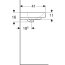 Geberit Smyle Square Umywalka wisząca lub meblowa 50x41 cm biała 500.256.01.1 - zdjęcie 5