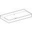 Geberit Smyle Square Umywalka wisząca lub meblowa 90x48 cm bez otworu na baterię biała z powłoką KeraTect 500.250.01.8 - zdjęcie 2