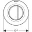 Geberit Typ 01 Pneumatyczny przycisk WC biały alpin 116.045.11.1 - zdjęcie 3