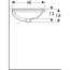 Geberit VariForm Umywalka podblatowa 56x46 cm z przelewem biała 500.752.01.2 - zdjęcie 5