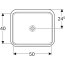 Geberit VariForm Umywalka podblatowa 58x49 cm biała z powłoką KeraTect 500.766.00.2 - zdjęcie 3