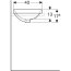 Geberit VariForm Umywalka wpuszczana w blat 55x40 cm biała z powłoką KeraTect 500.736.00.2 - zdjęcie 4