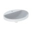 Geberit Variform Umywalka wpuszczana w blat 55x45 cm z otworem na baterię bez przelewu biały/spód szkliwiony 500.723.01.2 - zdjęcie 1