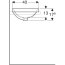 Geberit VariForm Umywalka wpuszczana w blat 60x40 cm biała z powłoką KeraTect 500.728.00.2 - zdjęcie 4