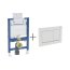 Geberit Zestaw Duofix Stelaż do WC niski H82 + przycisk Omega 30 biały/chrom 111.003.00.1 + 115.080.KJ.1 - zdjęcie 1