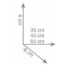 Gedy Colorado Wieszak na ręcznik 45 cm chrom 6921/45 - zdjęcie 2