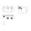Gessi Inciso Bateria wannowa podtynkowa chrom 58342.031 - zdjęcie 2