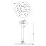 Gessi Inciso Shower Deszczownica 20 cm z ramieniem sufitowym chrom 58152031 - zdjęcie 2