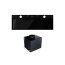 Globalo Design Fluxime 90.1 Okap do zabudowy 90x30 cm czarny + Turbina TW 2.1 FLUXIME_90_1_BLACK_+_TW_2_1 - zdjęcie 2