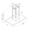 Globalo Design Lonatio Isola 90.2 Okap wyspowy czarny LONATIO_ISOLA_90_2_BLACK - zdjęcie 2