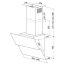 Globalo Design Mirida 60.3 Okap przyścienny czarny MIRIDA_60_3_BLACK/BL - zdjęcie 2