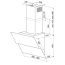 Globalo Design Mirida 90.3 Okap przyścienny czarny MIRIDA_90_3_BLACK/BL - zdjęcie 2