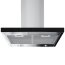 Globalo Design Nidaro 60.5 Okap przyścienny czarny/inox NIDARO_60_5_BLACK - zdjęcie 3
